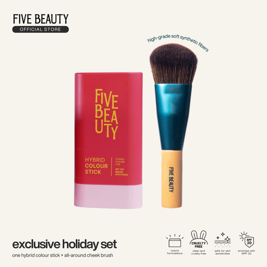 Hybrid Colour Stick & All-Around Cheek Brush Set